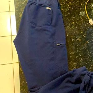 FIGS Navy blue jogger scrub pants